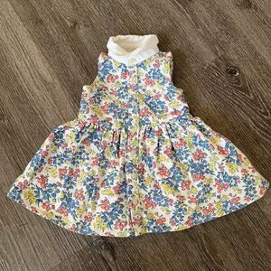 Ralph Lauren Floral Baby Dress with White Collar